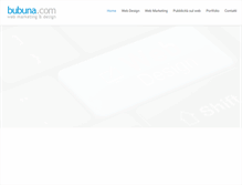 Tablet Screenshot of bubuna.com